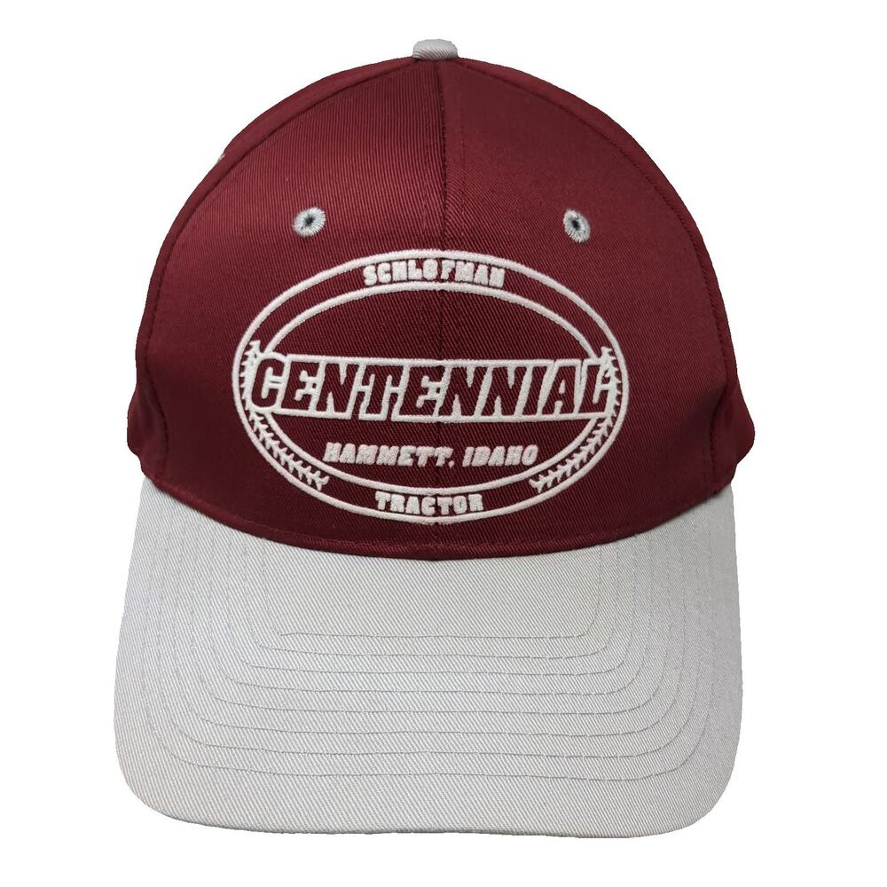 Nissun Cap Snapback Red Gray One Size Schlofman Tractor Hammett Idaho Hat